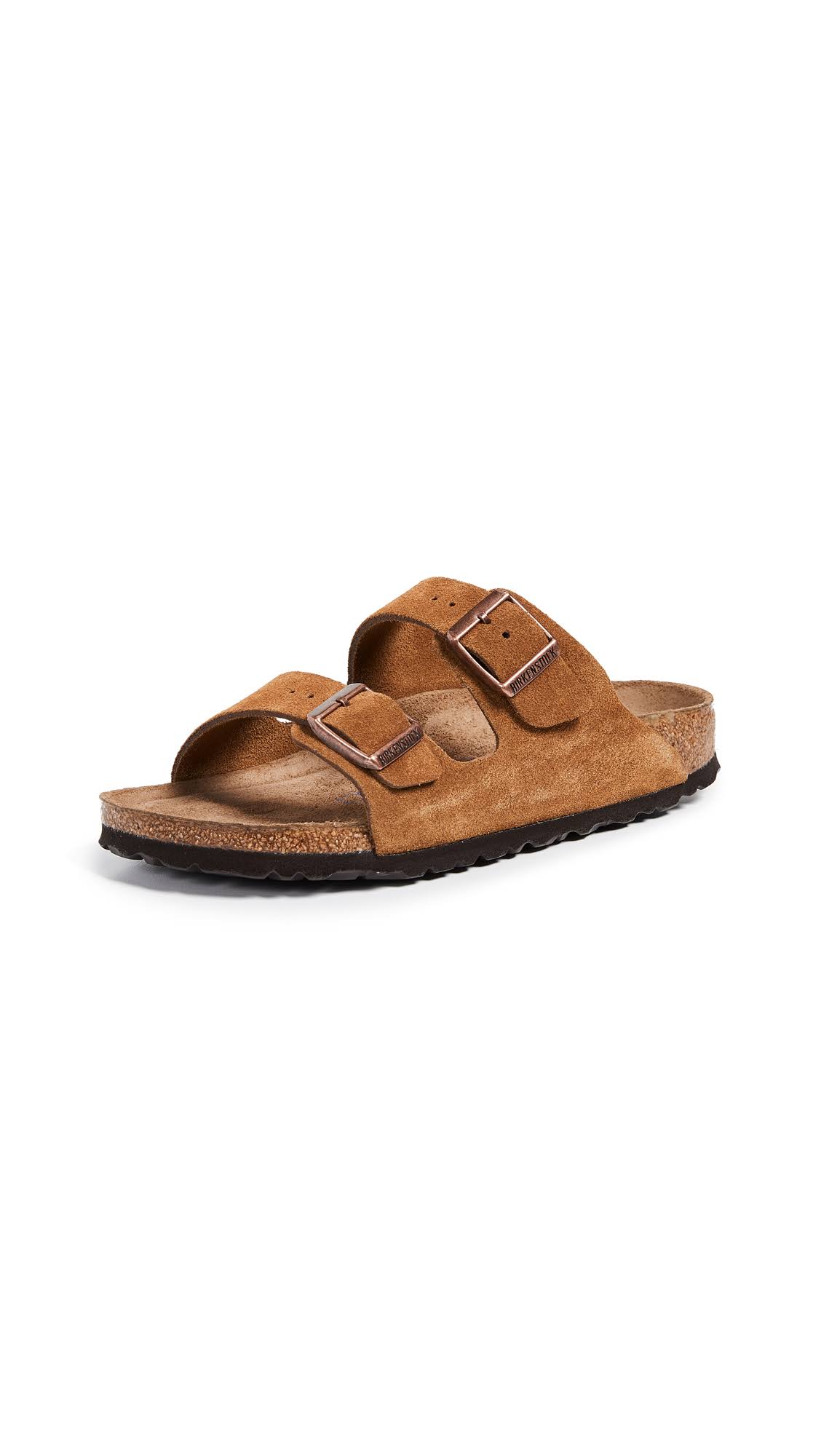 Birkenstock Arizona Soft Footbed (37 Narrow Mink Suede)