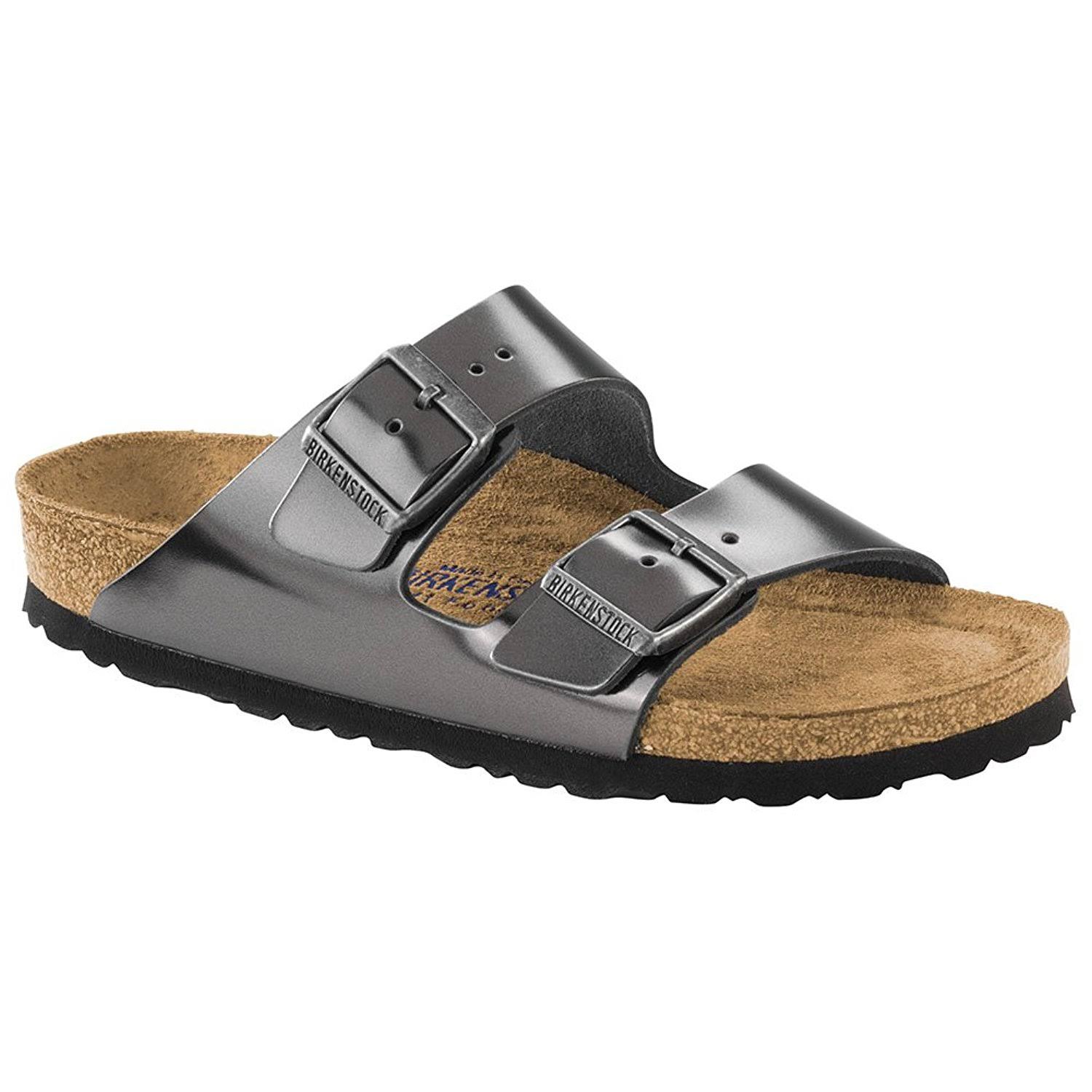 Birkenstock Arizona Soft Footbed (41 Metallic Anthracite)