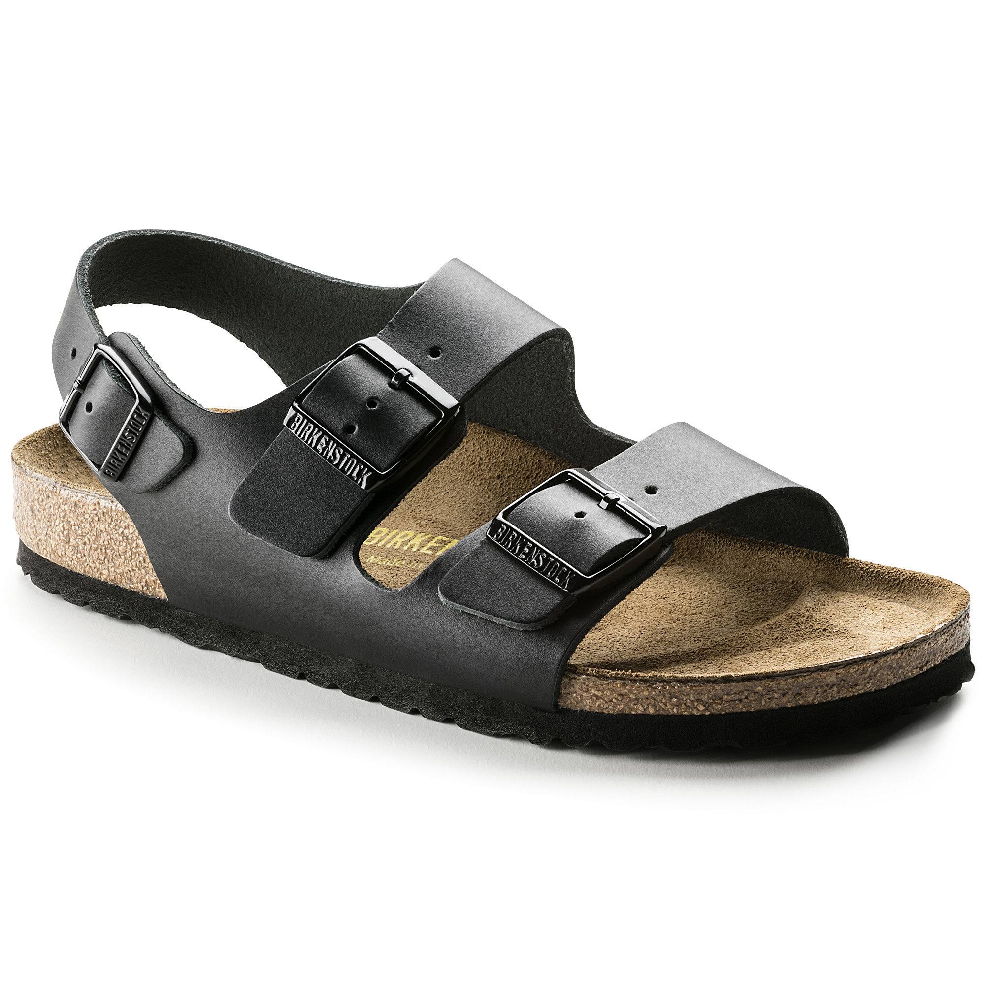Birkenstock Milano Birko Flor Sandals - Black