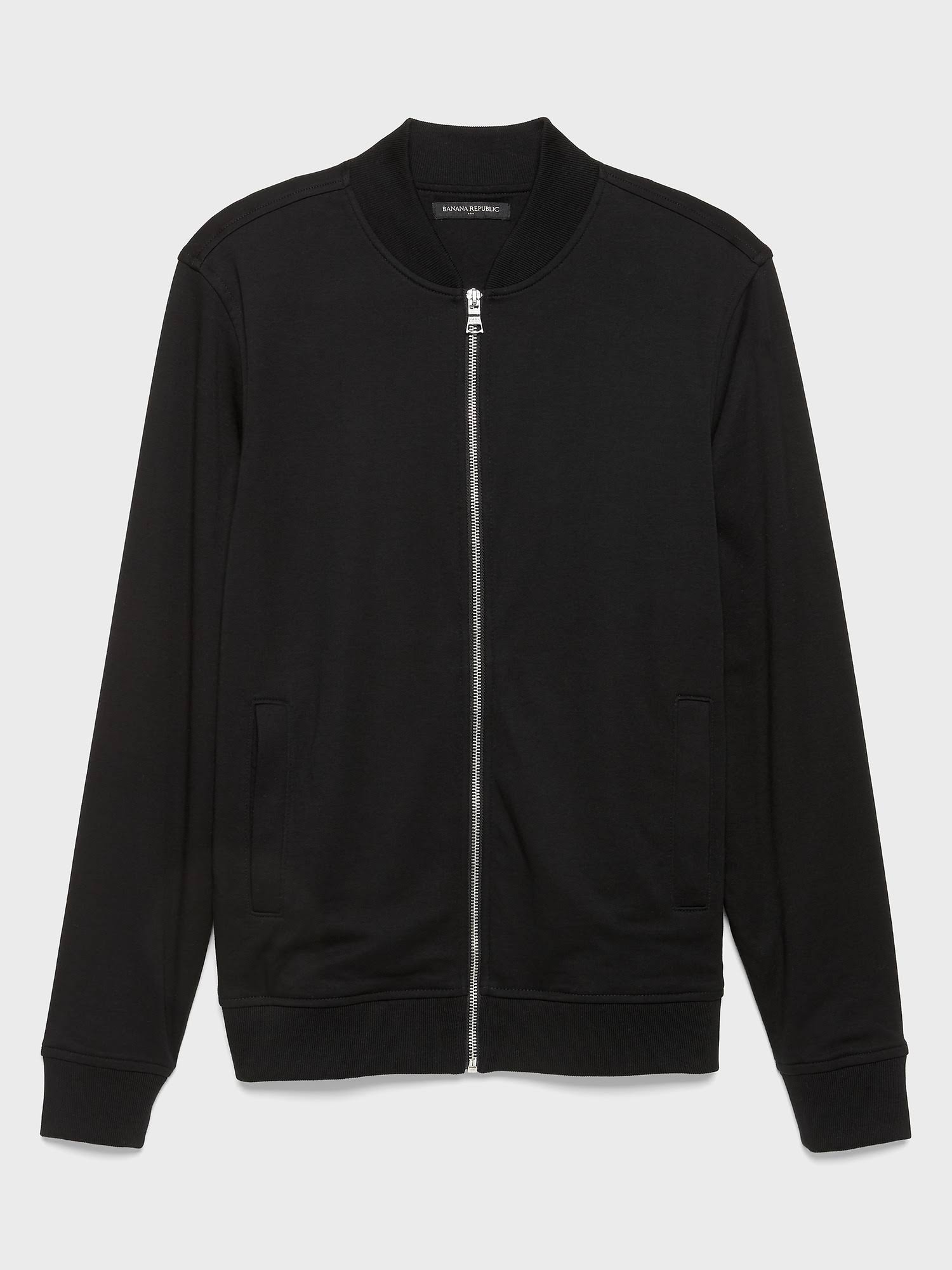 Banana Republic Factory Men's Dress Bomber Jacket Black Regular Size XXL