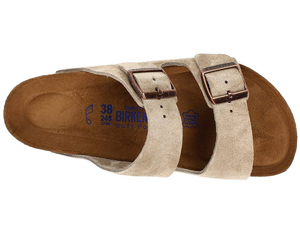 Birkenstock Arizona Suede Soft Footbed Taupe Sandal 45 N