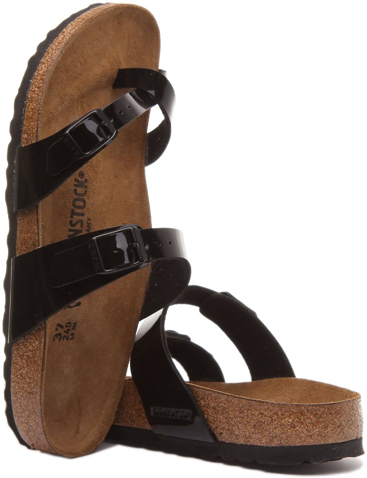 Birkenstock Thong Sandal Mayari Black Patent 38 EU / Narrow