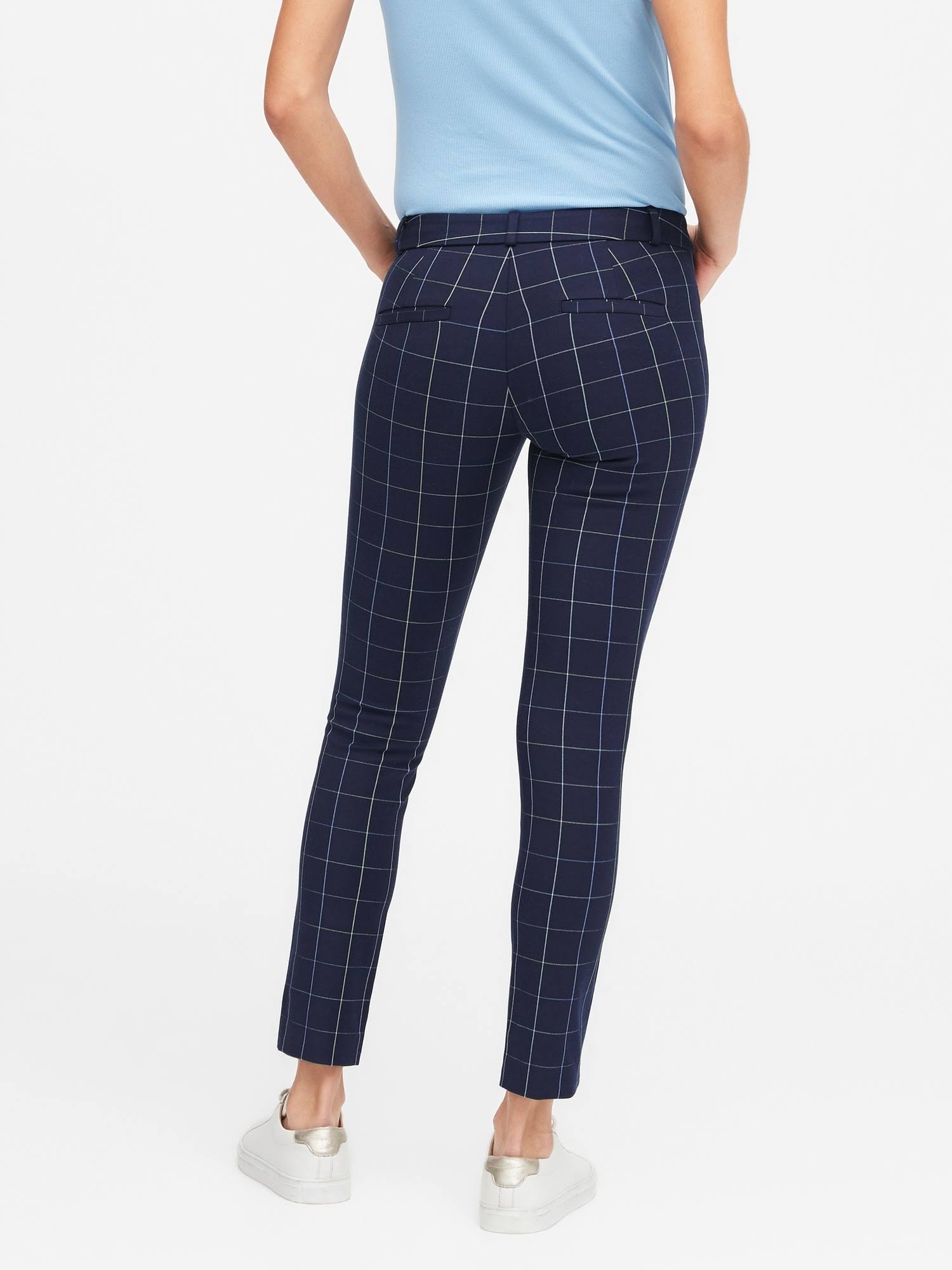 Banana Republic Women's Classic Sloan Skinny-Fit Washable Pant Navy Size 14 Long