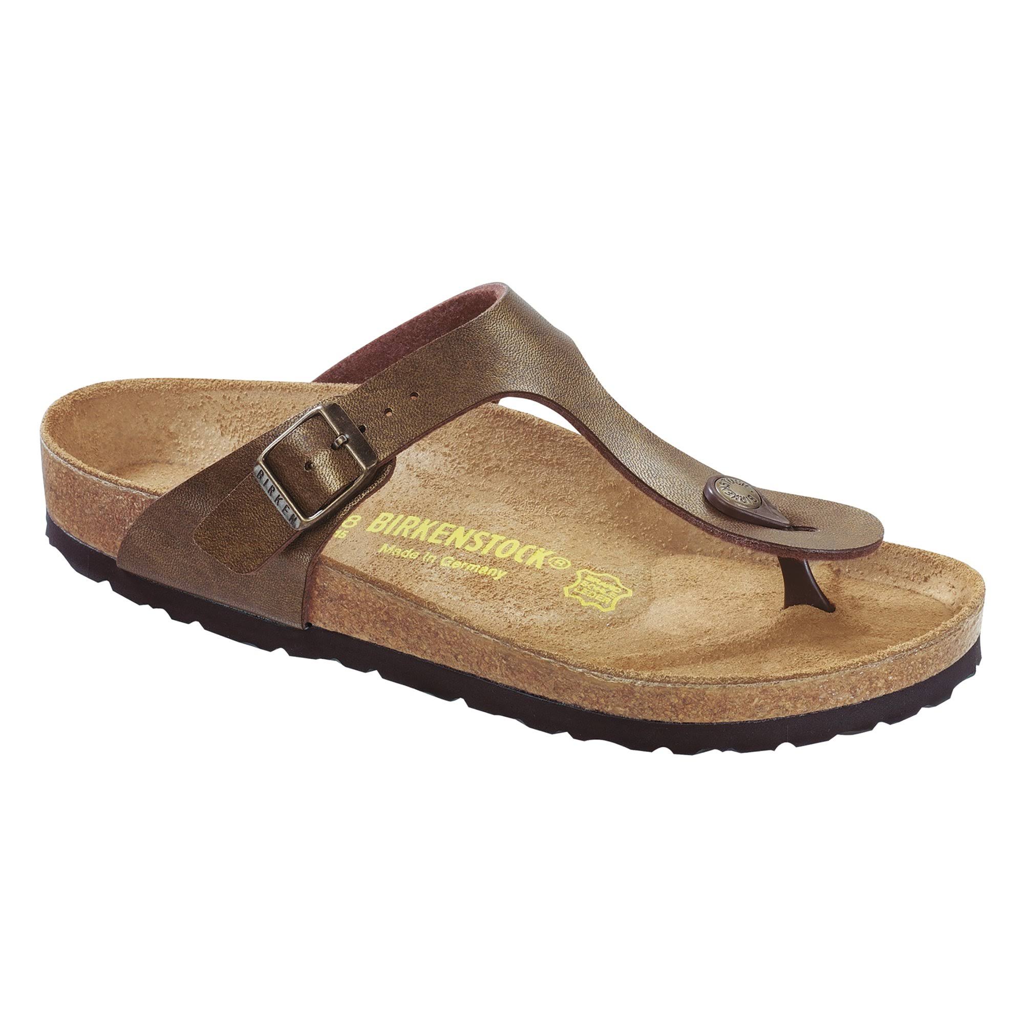 Birkenstock Women's Gizeh Sandal - 41 - Golden Brown Birko-Flor