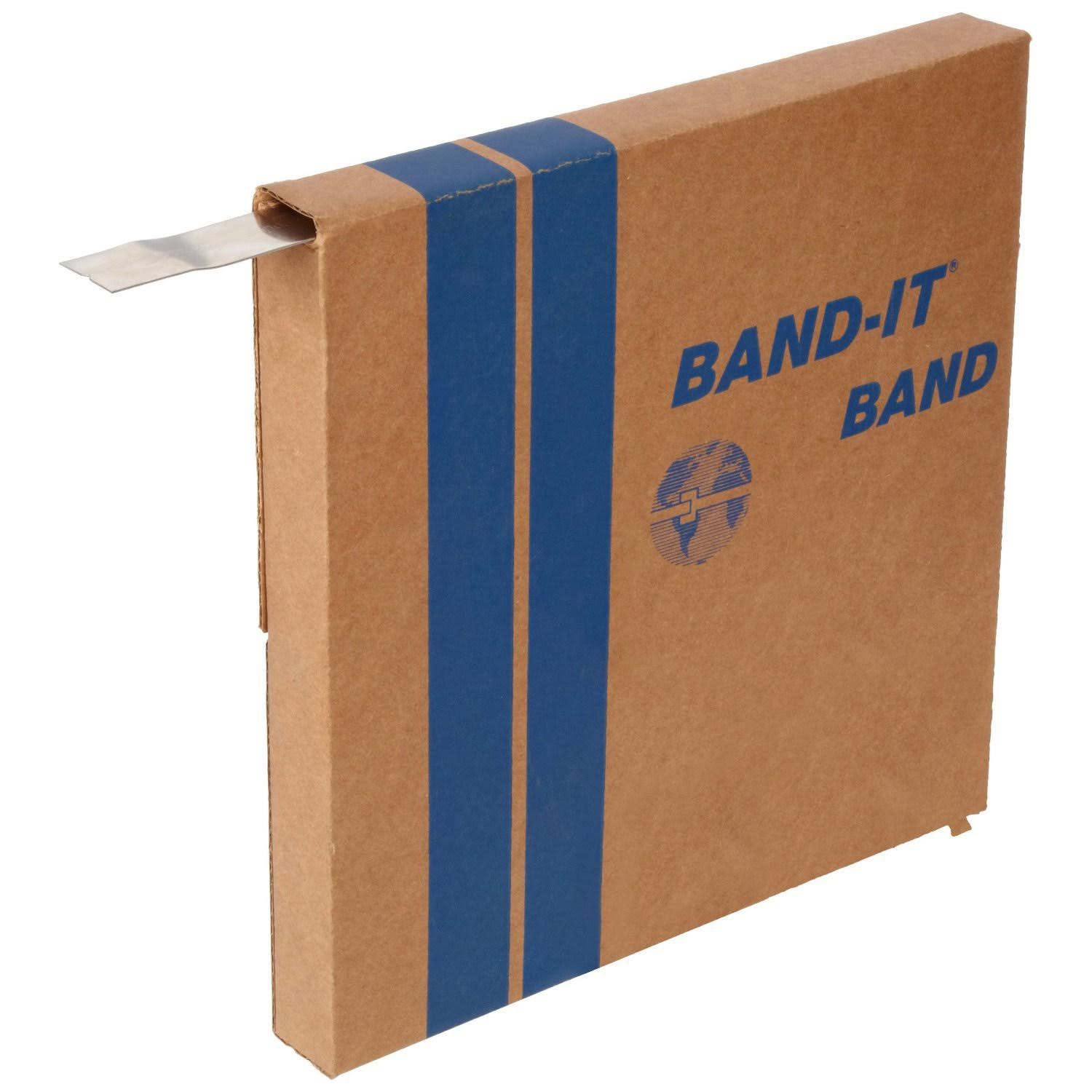 Band-It C20599 201 Stainless Steel Bright Annealed Finish Band 5/8x22 Width x 0.030x22 Thick 100 Feet Roll