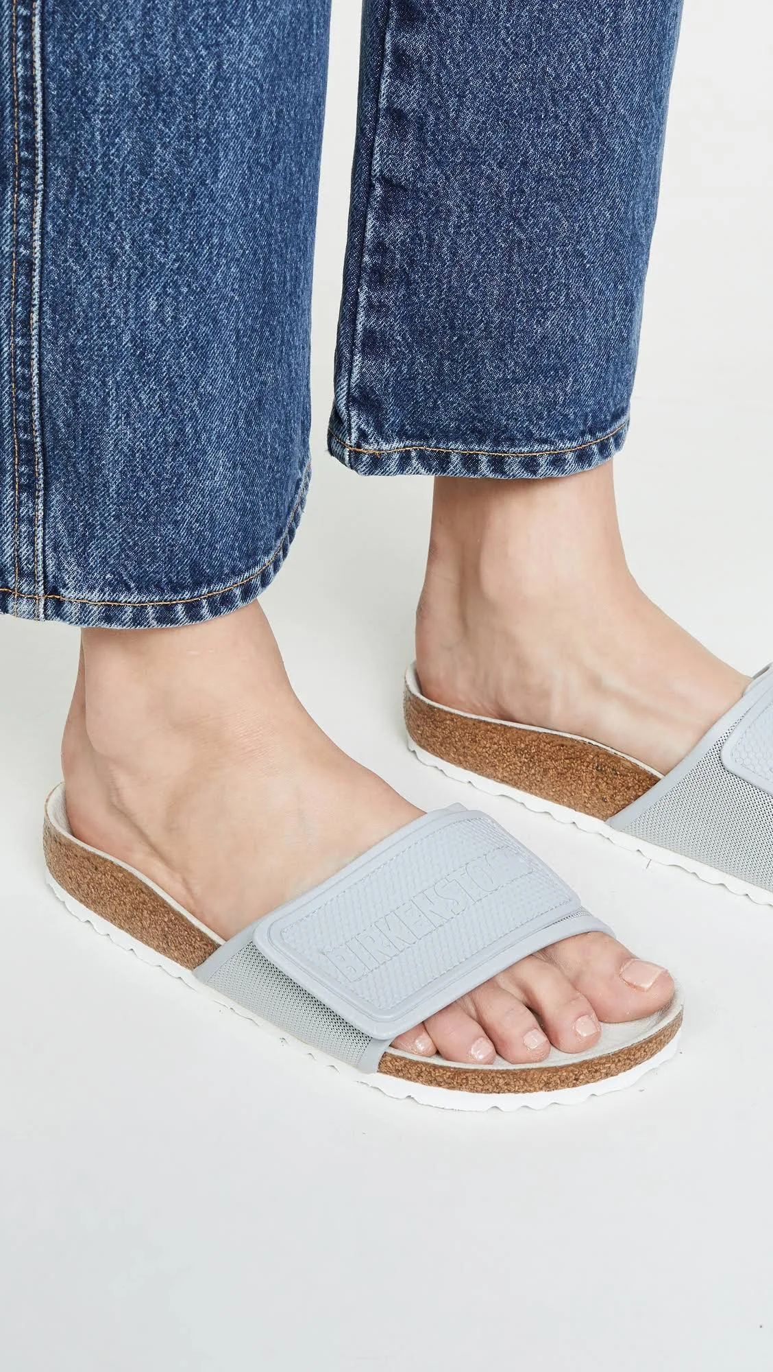 Birkenstock Tema Slide Sandal - Gray/Grey