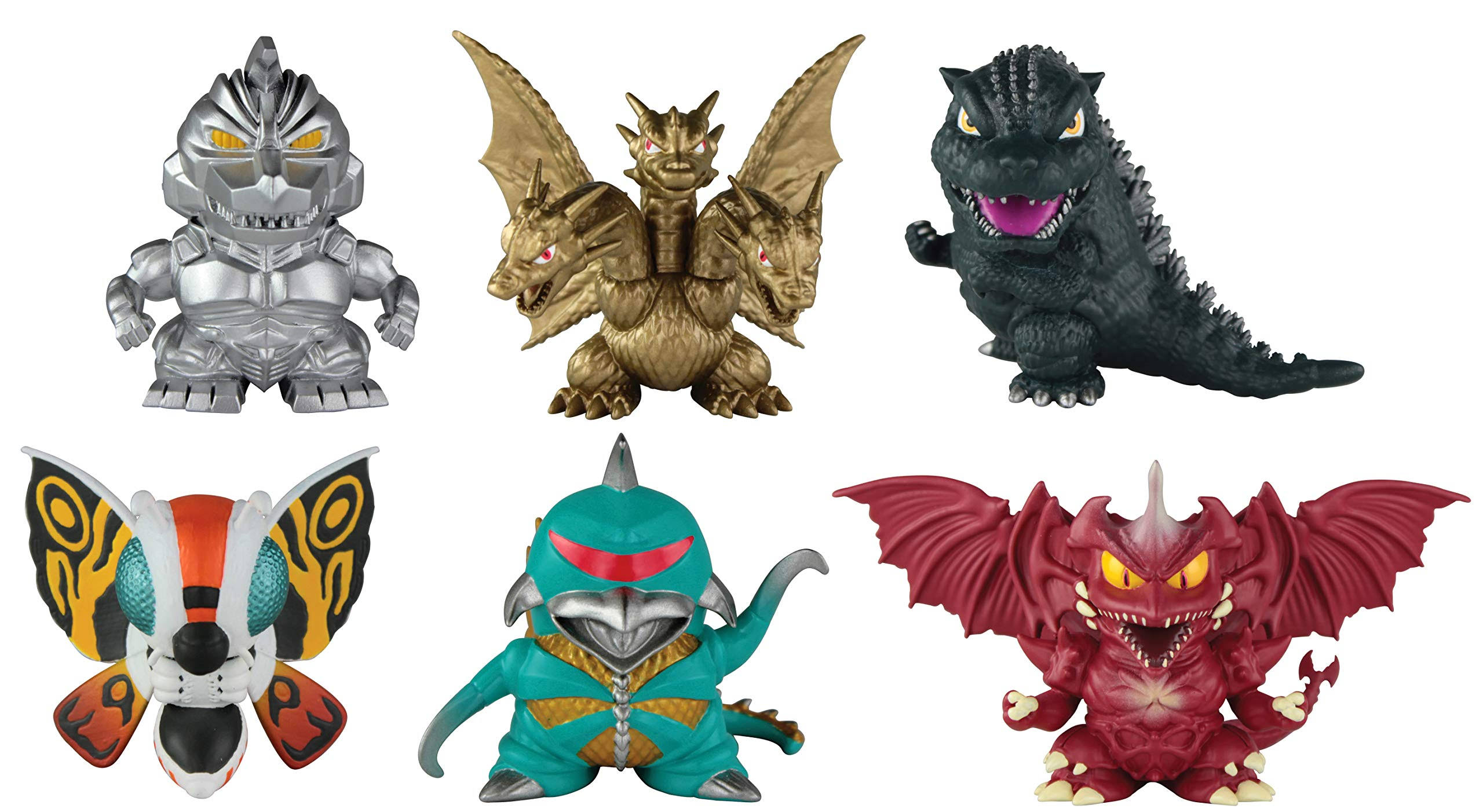 Godzilla Chibi Figure Diorama 6-Pack