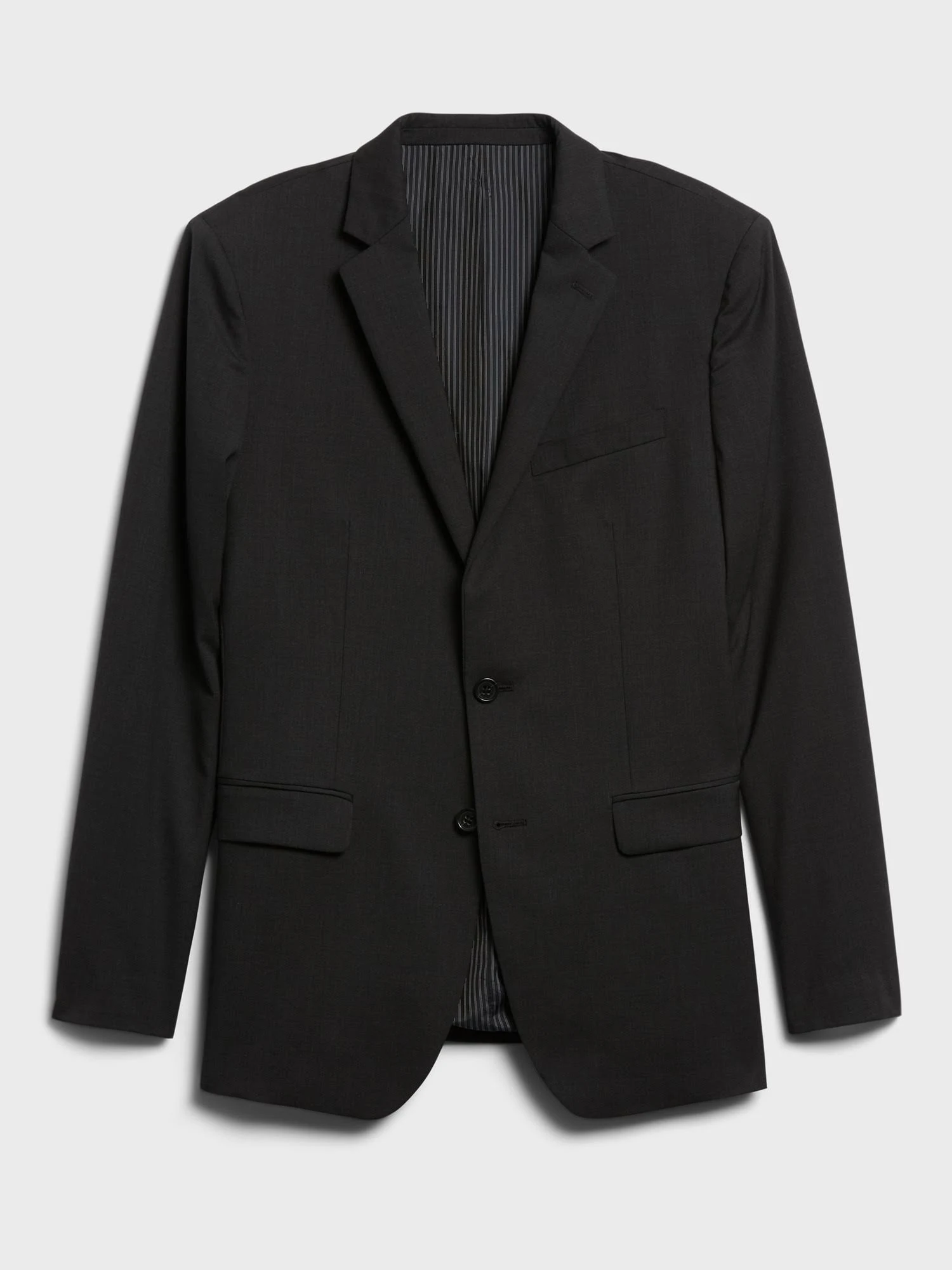 Banana Republic Men's Slim Solid Italian Wool Suit Jacket Charcoal Size 48 Regular