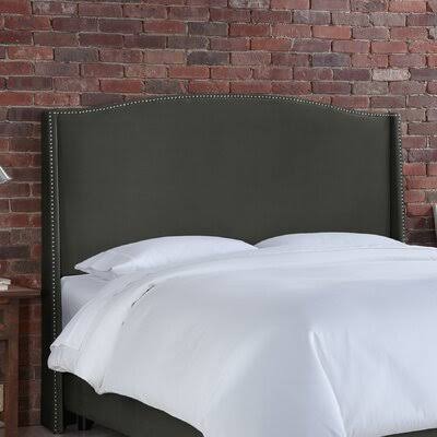 Orta Contemporary Upholstered Wingback Headboard Size: Full, Upholstery: Pewter