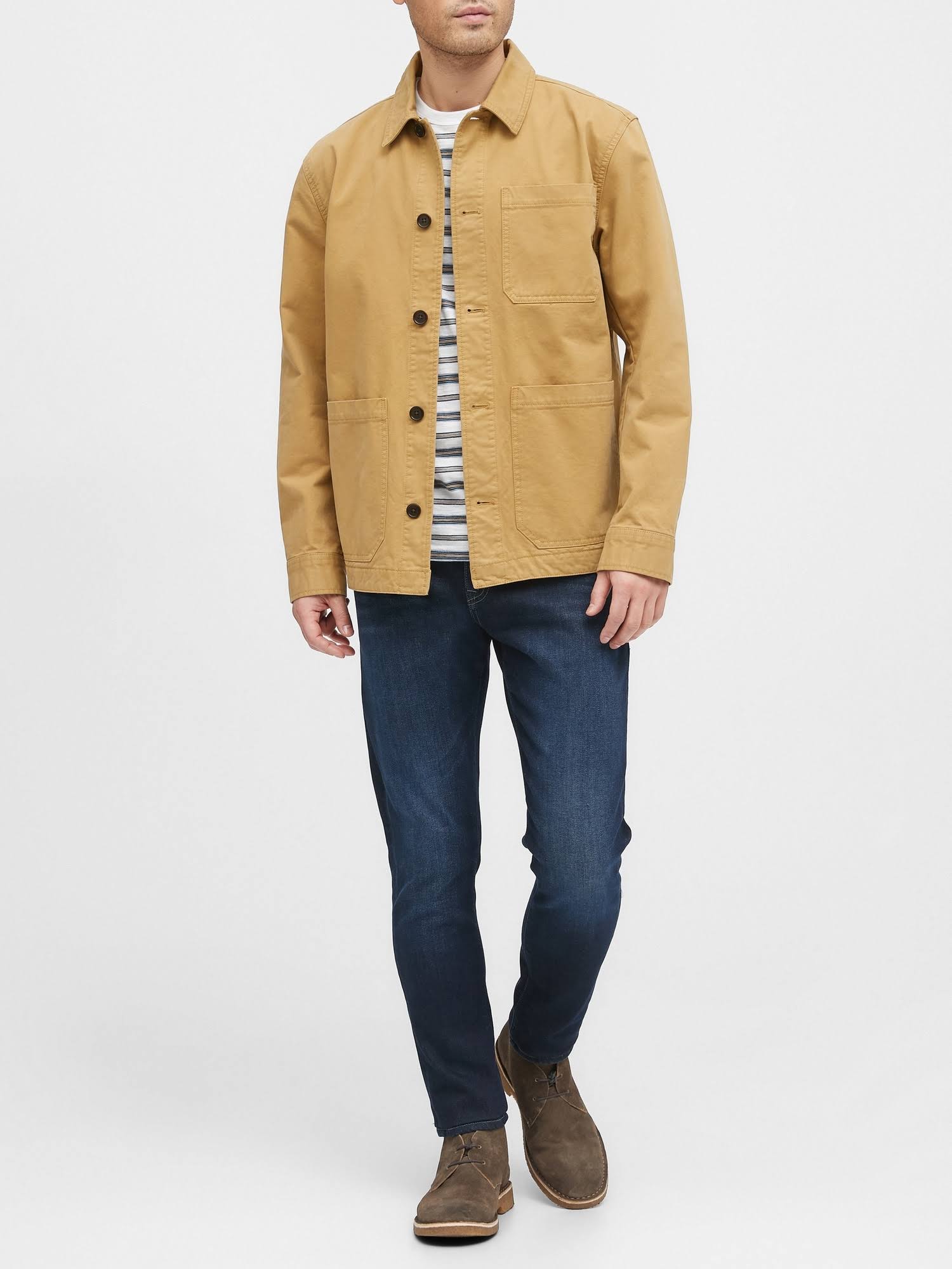 Banana Republic Men's Chore Coat Sand Beige Size M