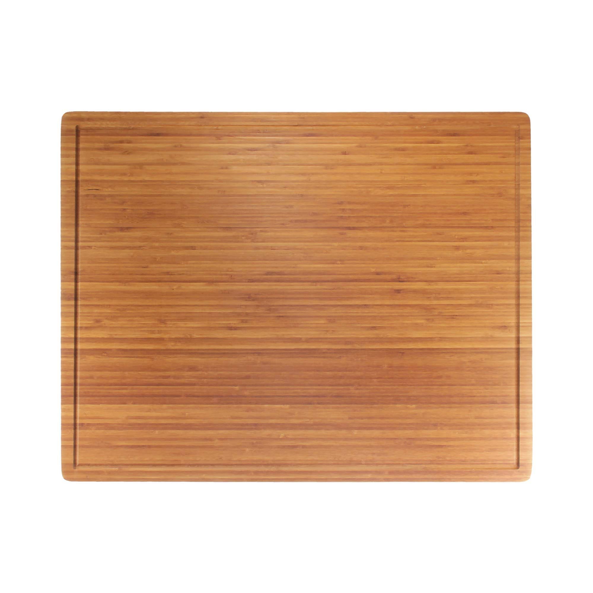 BambooMN Bamboo Burner Cover Cutting Board - 3 Ply - Extra Large - Grooved/Flat (30 inch x 24 inch x 0.75 inch) - 1 Piece, Size: