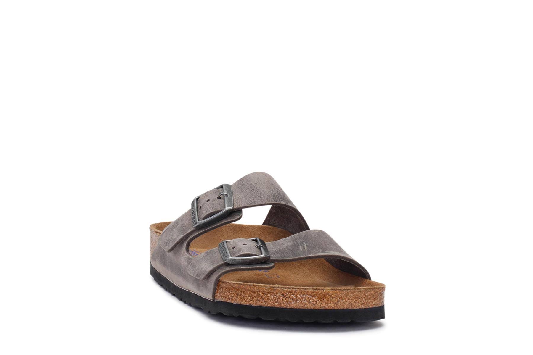 Birkenstock Arizona Soft Footbed Oiled Leather, Iron / 41