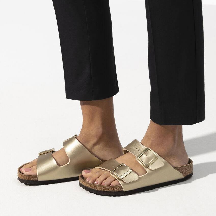 Birkenstock Arizona Birko-Flor Sandals - Gold