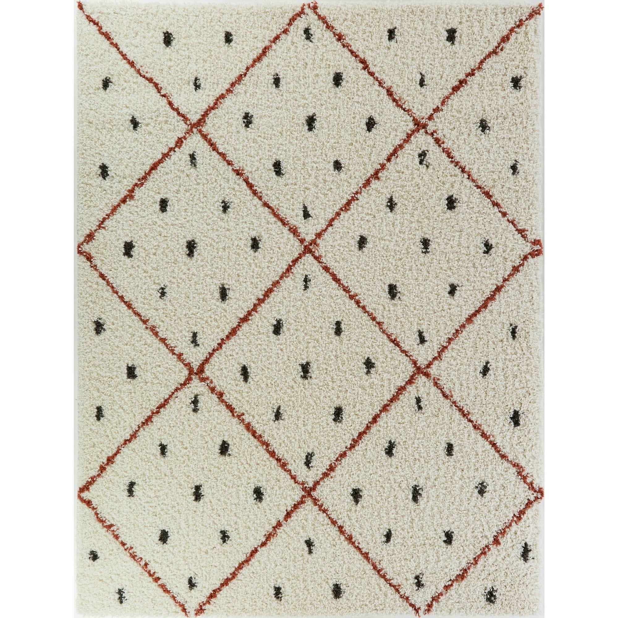 BALTA Taylor Burnt Orange 8 ft. x 10 ft. Trellis Shag Area Rug