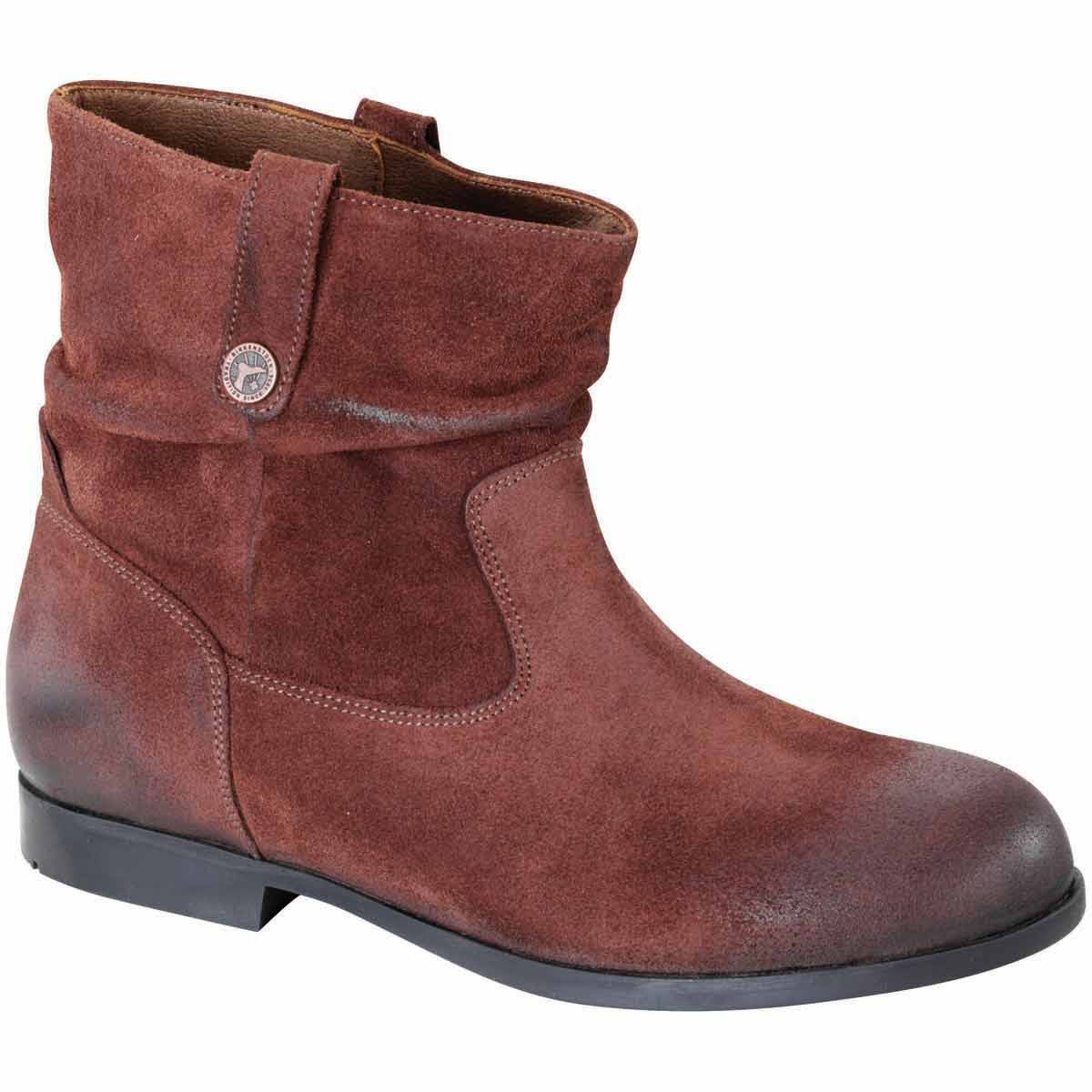 Birkenstock Women's Sarnia Boot - 38 - Espresso / Waxed Suede