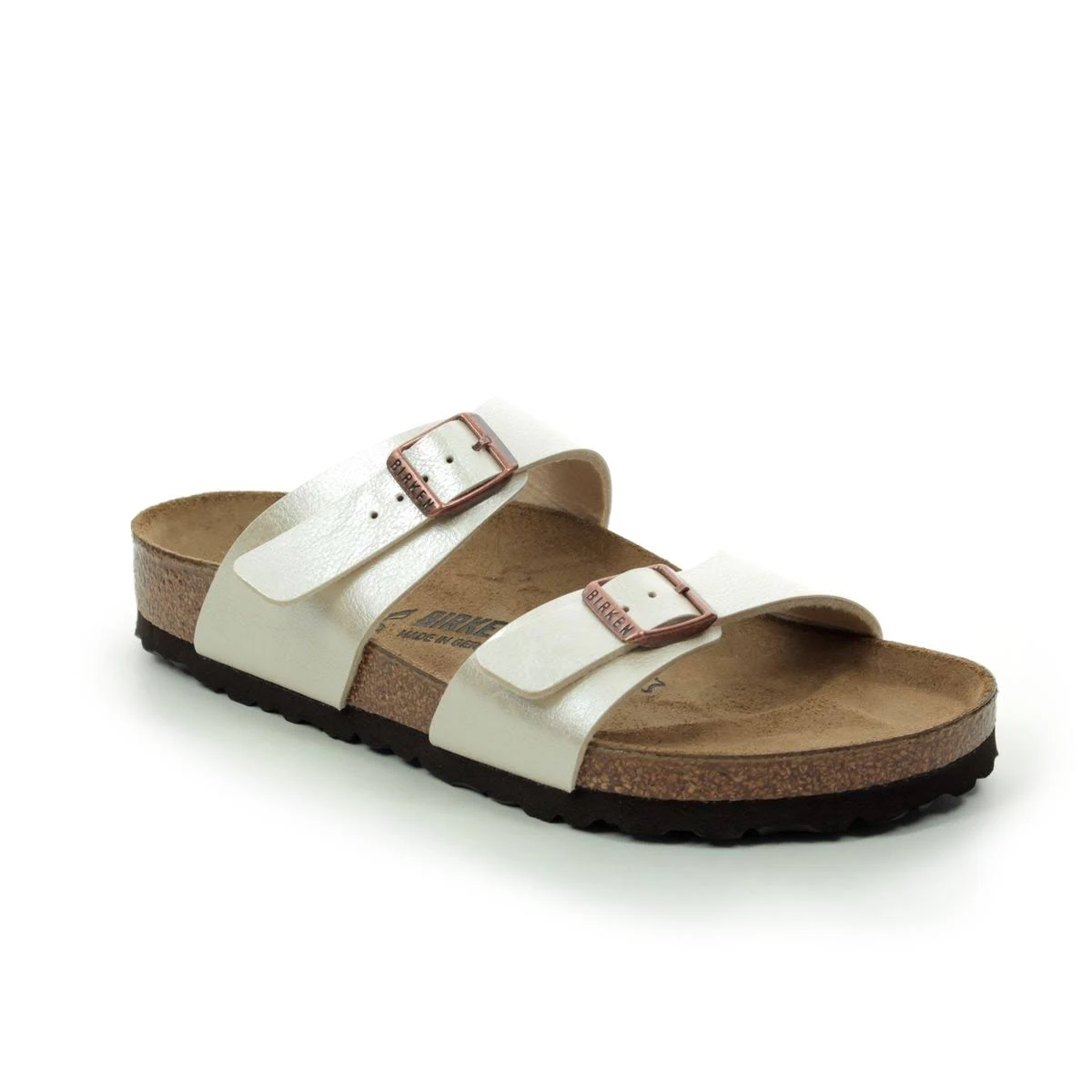 Birkenstock Sydney Oyster Womens Slide Sandals 1016170 in Size 36