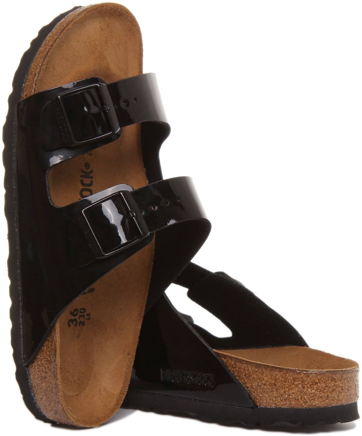 Birkenstock Slippers Arizona Patent, 1005292 - Black - 11.5