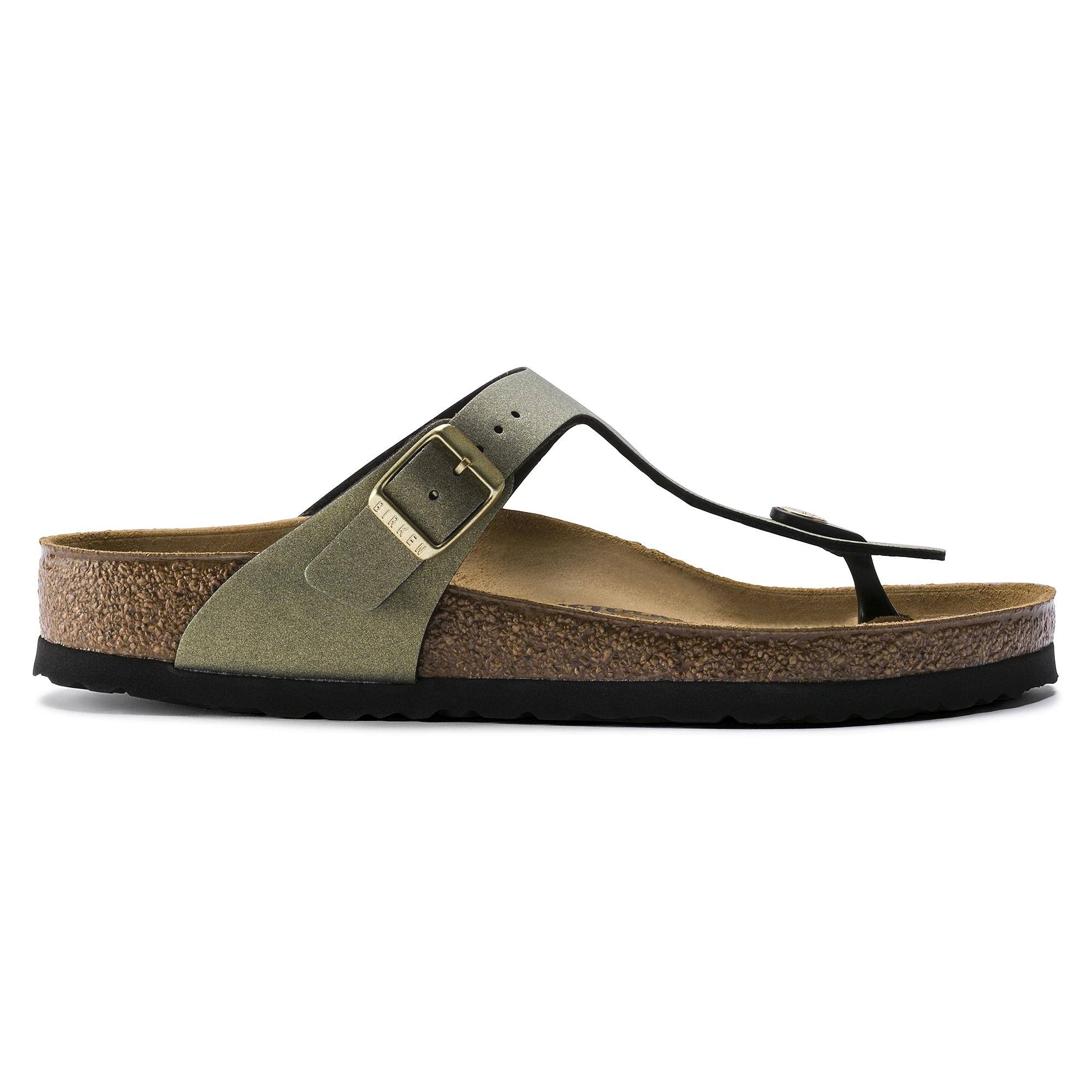 Birkenstock Women's Gizeh Thong Sandal Icy Metallic Stone Gold BF 36 R