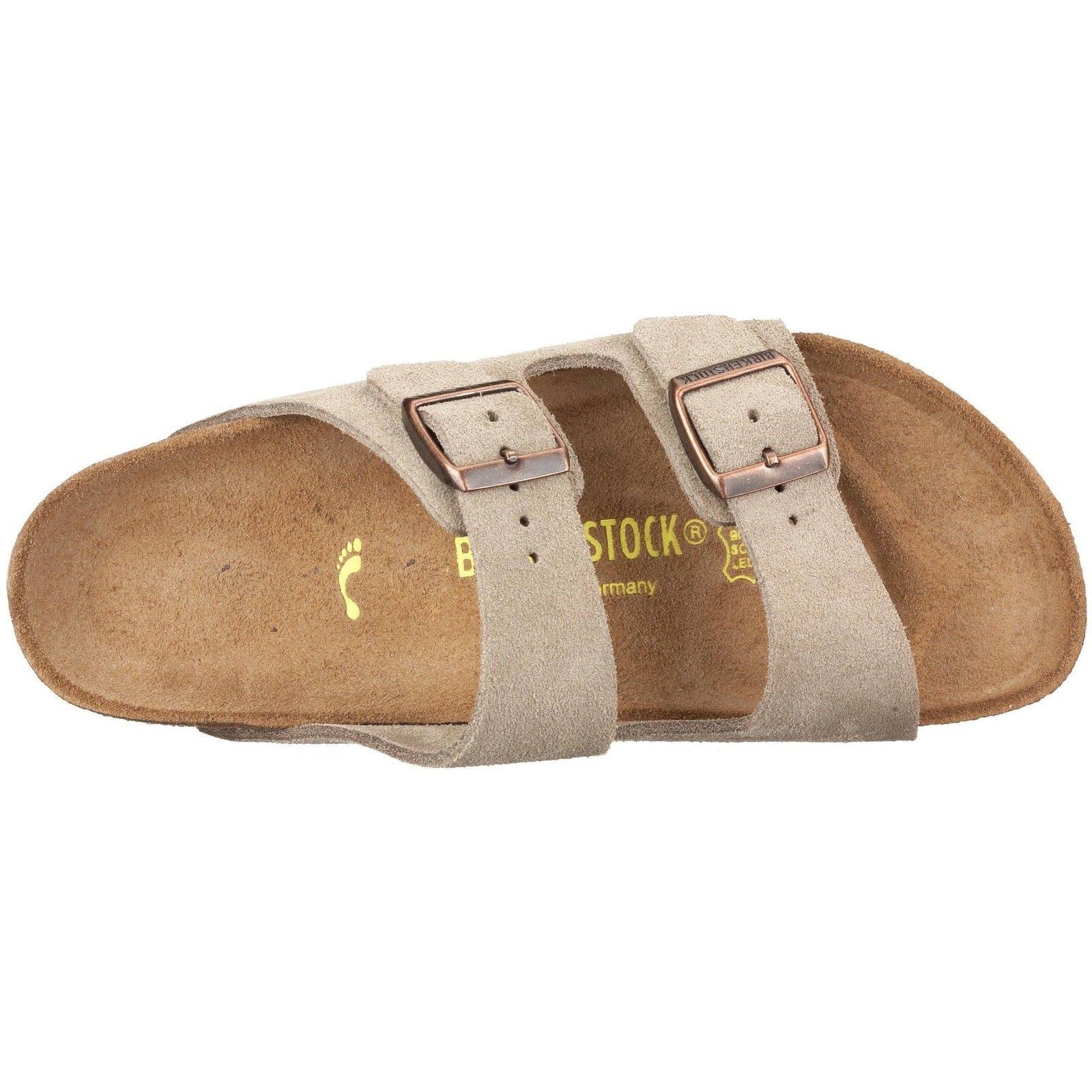 Birkenstock Arizona Sandal - 38 - Taupe Suede