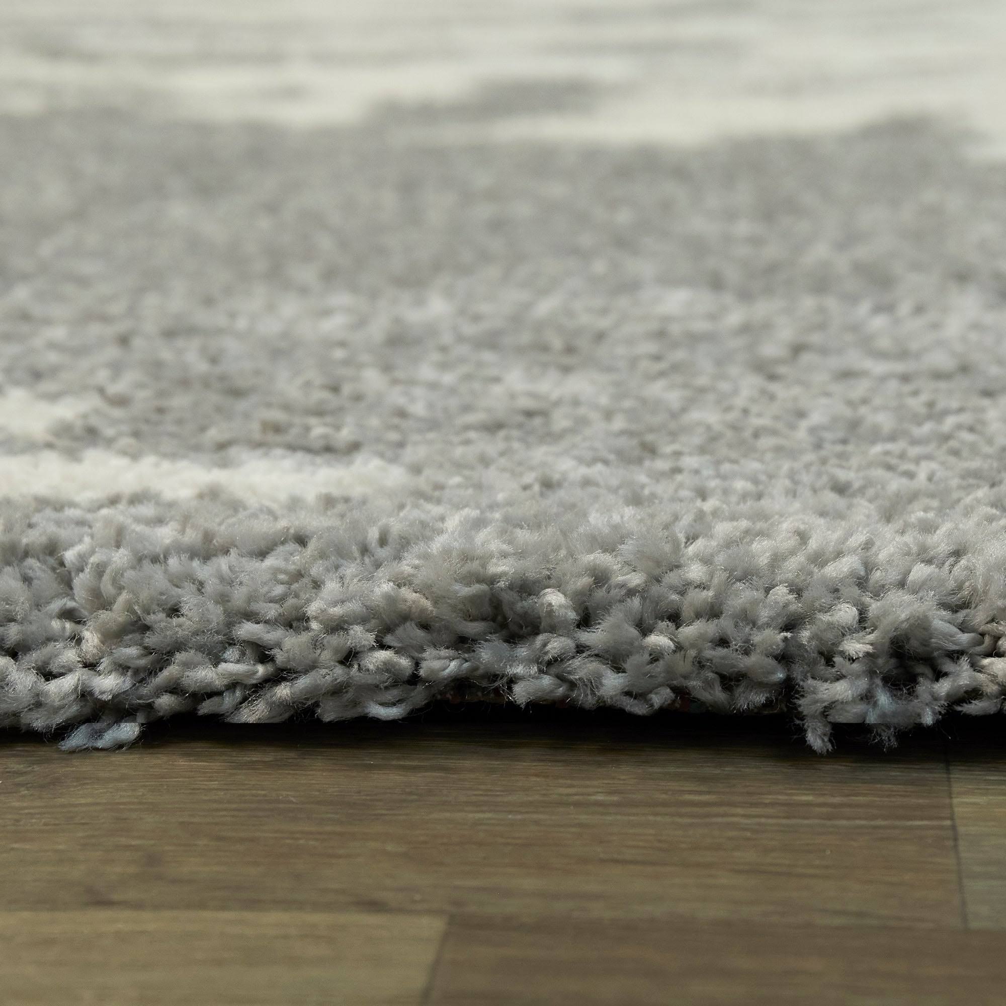 BALTA Sarasota Grey 8 ft. x 10 ft. Coastal Shag Area Rug