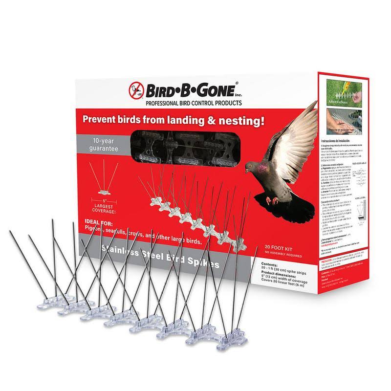 Bird B Gone MM2001-5/20 5in - 20ft. Stainless Steel Bird Spikes