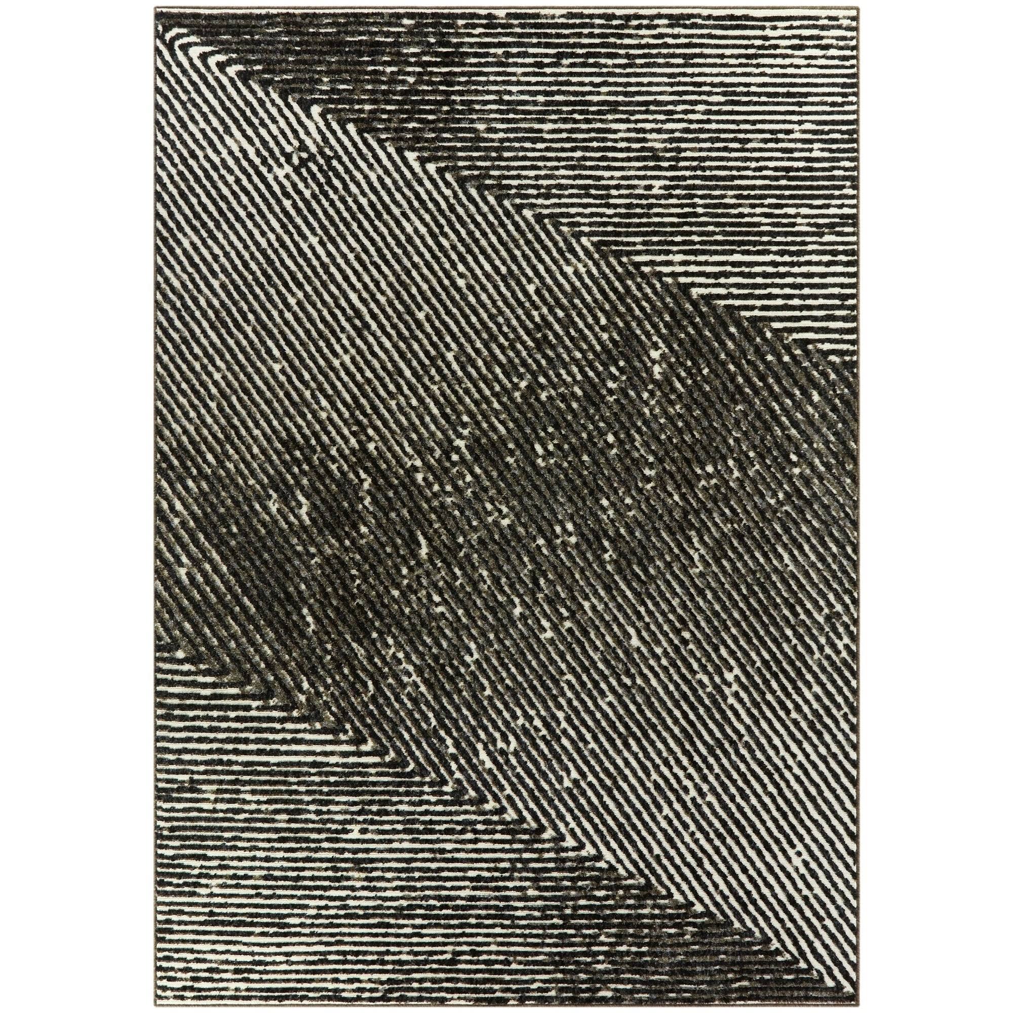 BALTA Sartre White 8 ft. x 10 ft. Abstract Area Rug