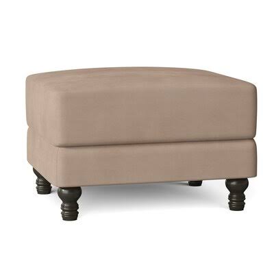 Birch Lane Montgomery 31x22 Rectangle Standard Ottoman Body Fabric: MicroSuede Oyster