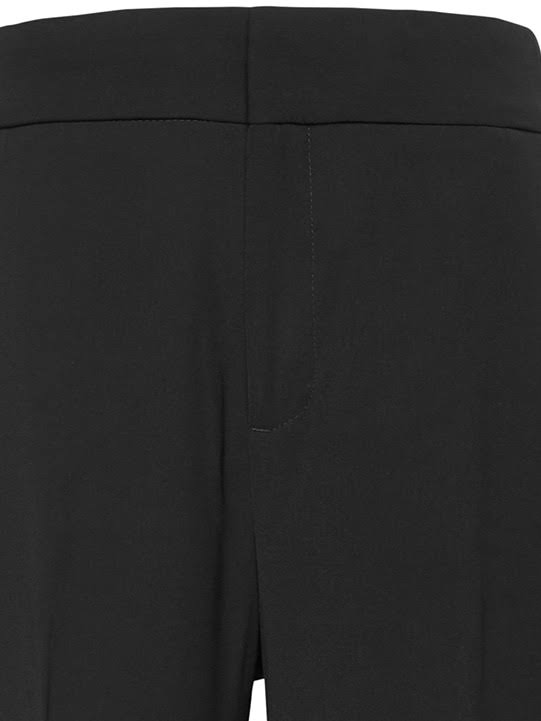 Banana Republic Women's High-Rise Wide-Leg Cropped Pant Black Size 2 Regular