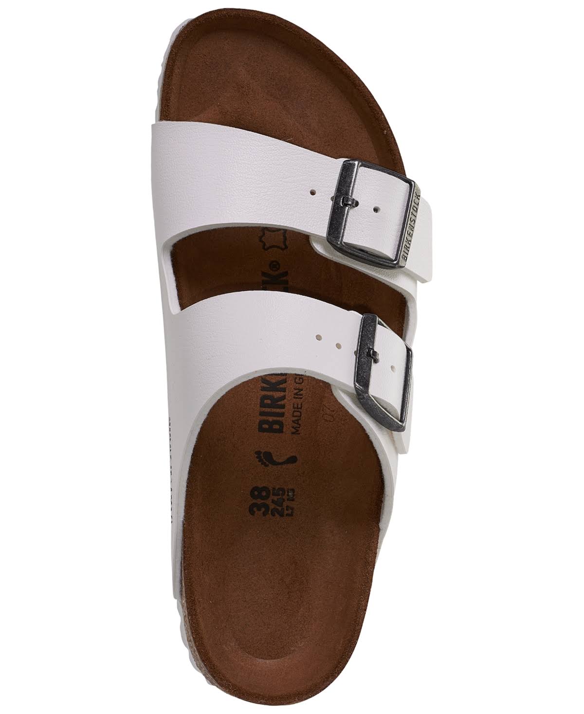 Birkenstock Women's Arizona Sandals, 42 M, White