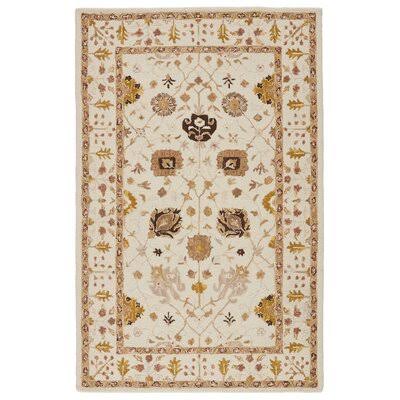 Maximilian Oriental Handmade Tufted Wool Ivory Area Rug Birch Lane Rug Size: Rectangle 8& x 10&
