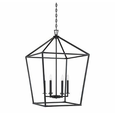 Israel 6 - Light Lantern Geometric Chandelier Finish: Classic Bronze