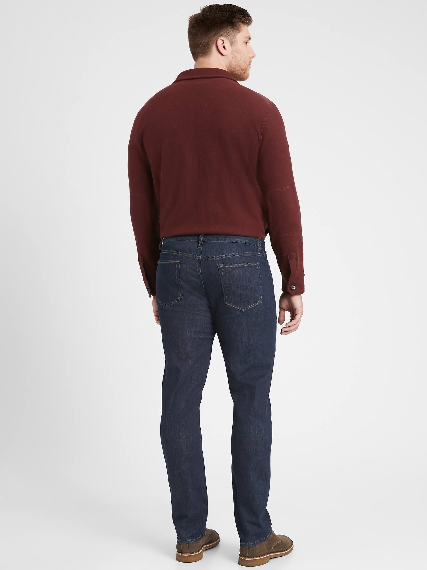 Banana Republic Men's Slim Dry Indigo Traveler Jean Rinse Dark Wash Size 30W 30L