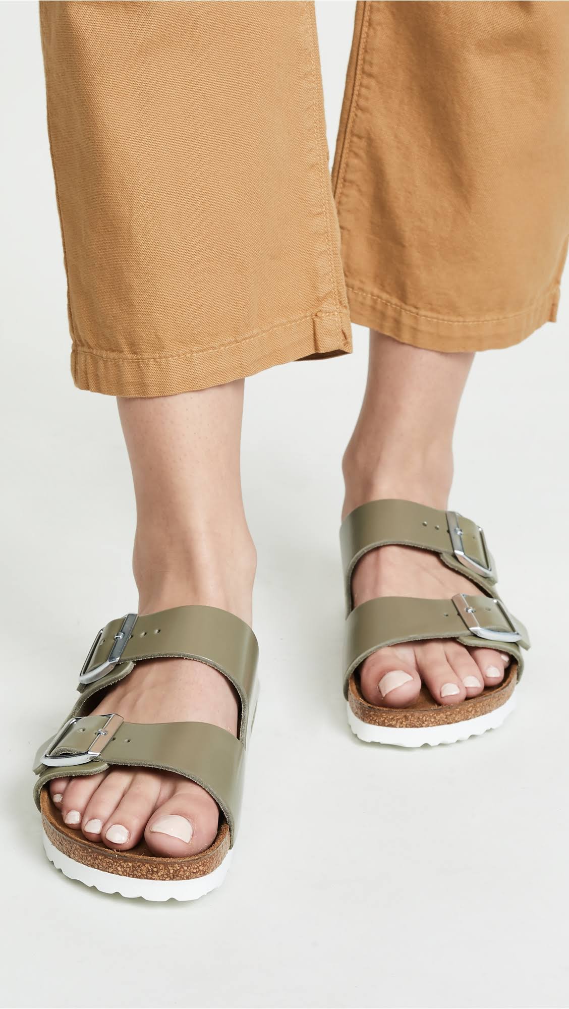 Birkenstock Arizona (41 Narrow Khaki Leather)