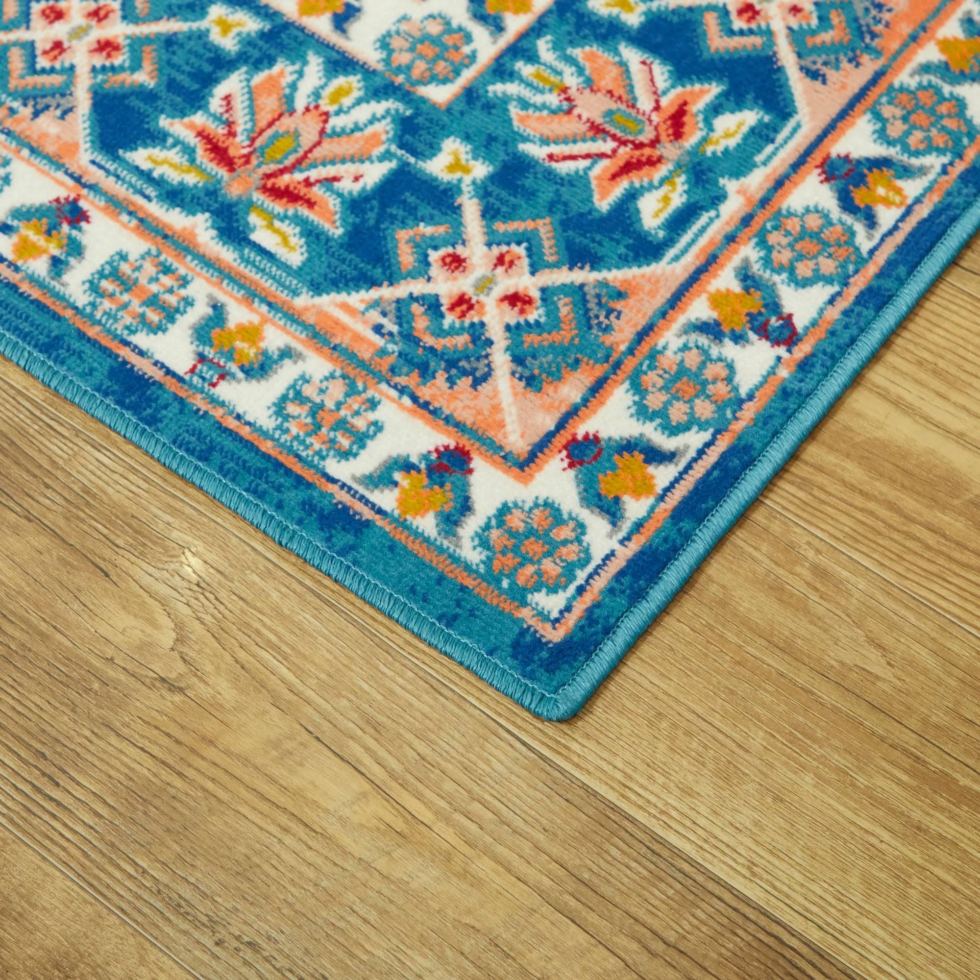 BALTA Constantin Oriental Medallion Blue 5 ft. x 7 ft. Area Rug