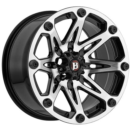 Ballistic Jester 814FBM Machined 20x9 8x6.5 -12 814290865-12FBM Wheels/Rims