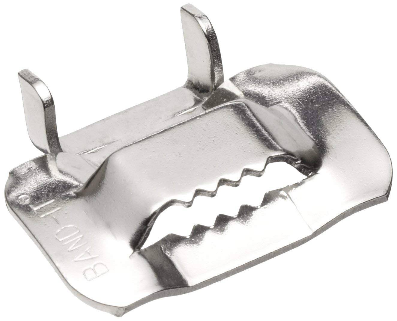 Band-It C25399 201/301 Stainless Steel Ear-Lokt Buckle, 3/8& Width, 100 per Box