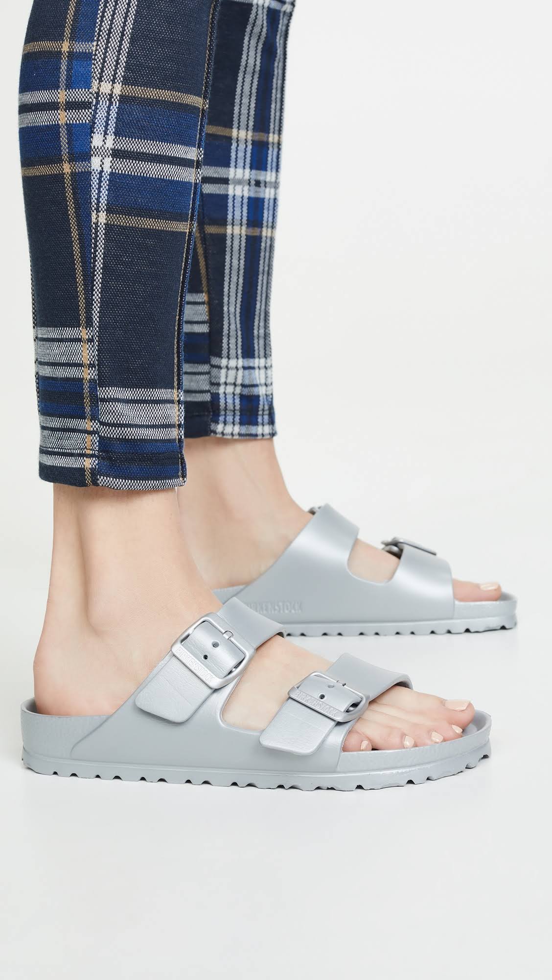 Birkenstock Women's Essentials Arizona Eva Sandals - Silver - 8N