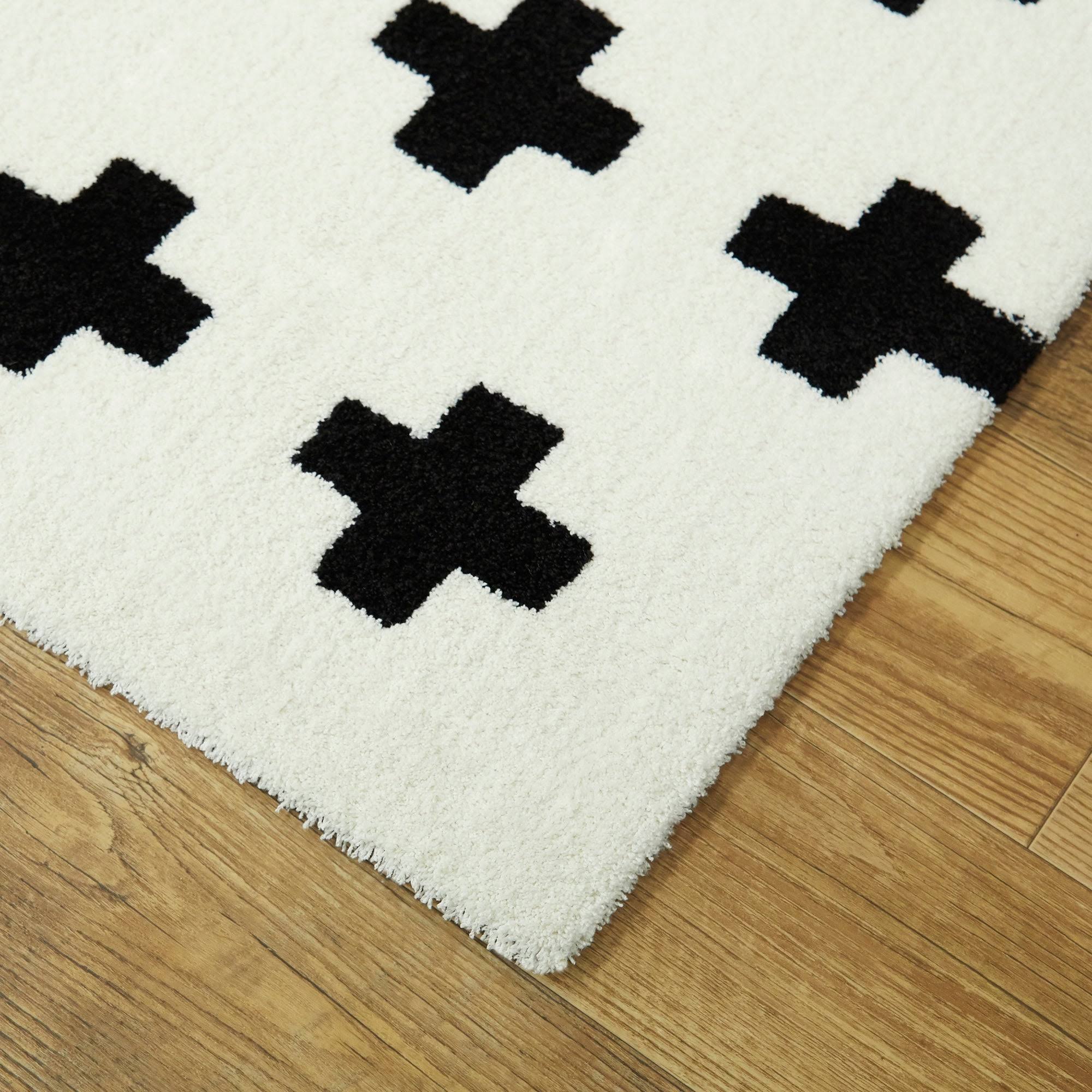 BALTA Super Soft Plus Black 4 ft. x 6 ft. Area Rug