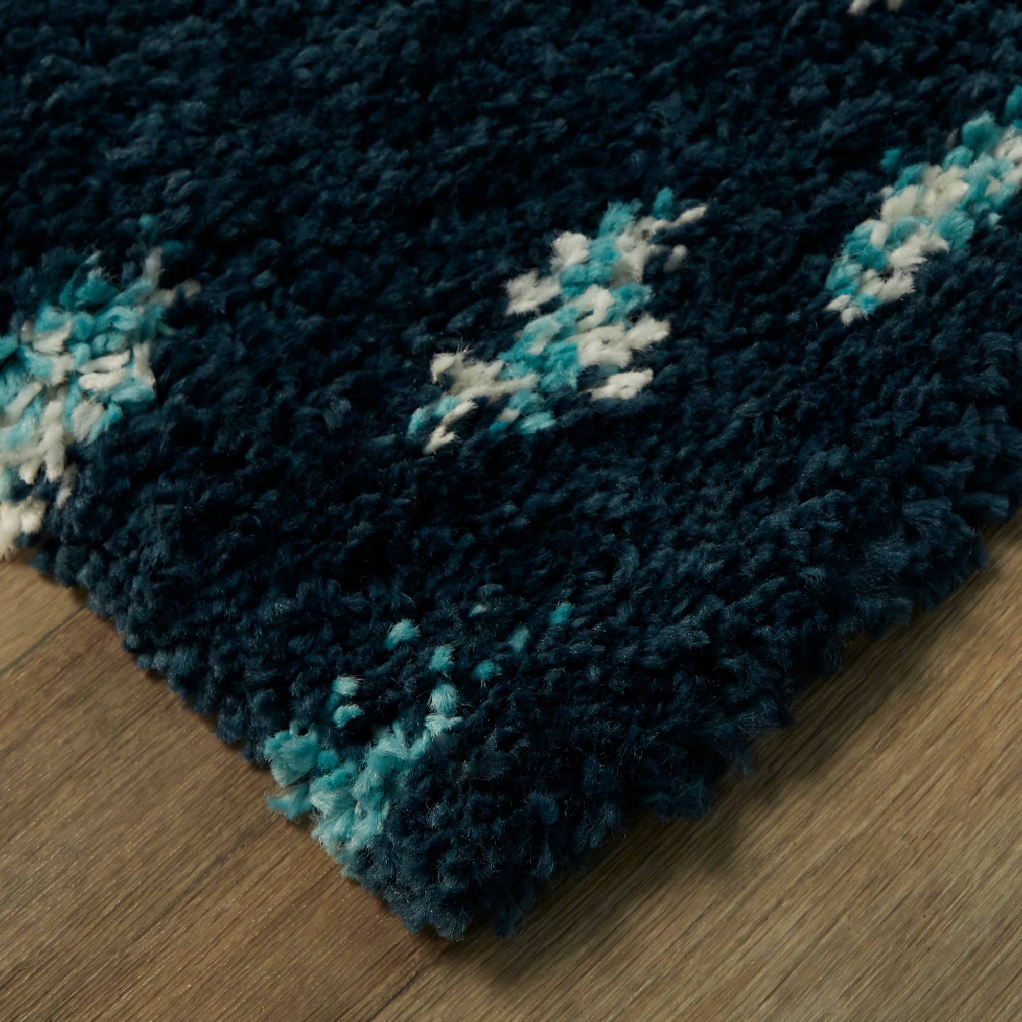 BALTA Belmonte Pink 5 ft. x 7 ft. Geometric Shag Area Rug