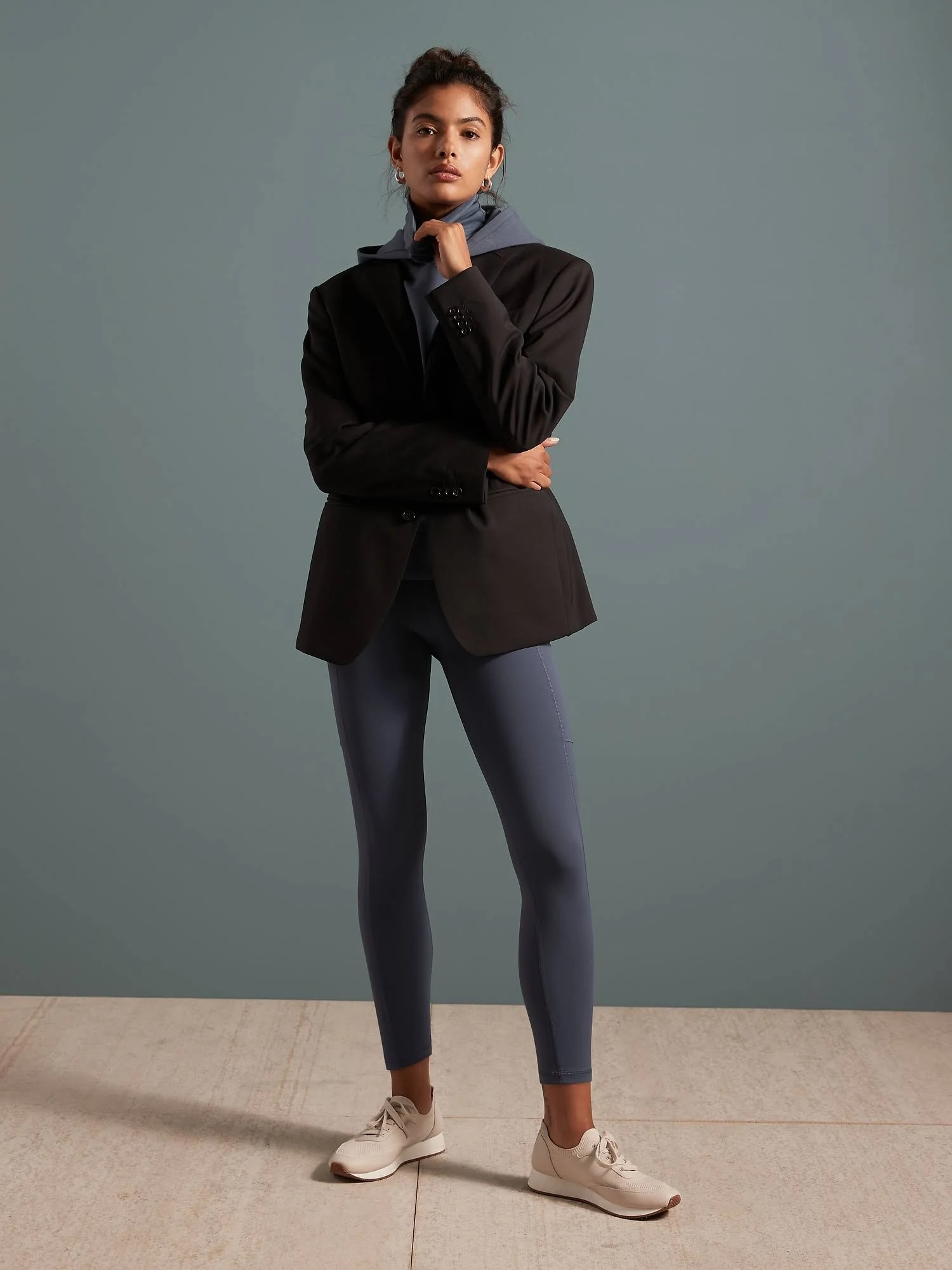 Banana Republic Women's on The Go 7/8 Legging Vintage Blue Size L