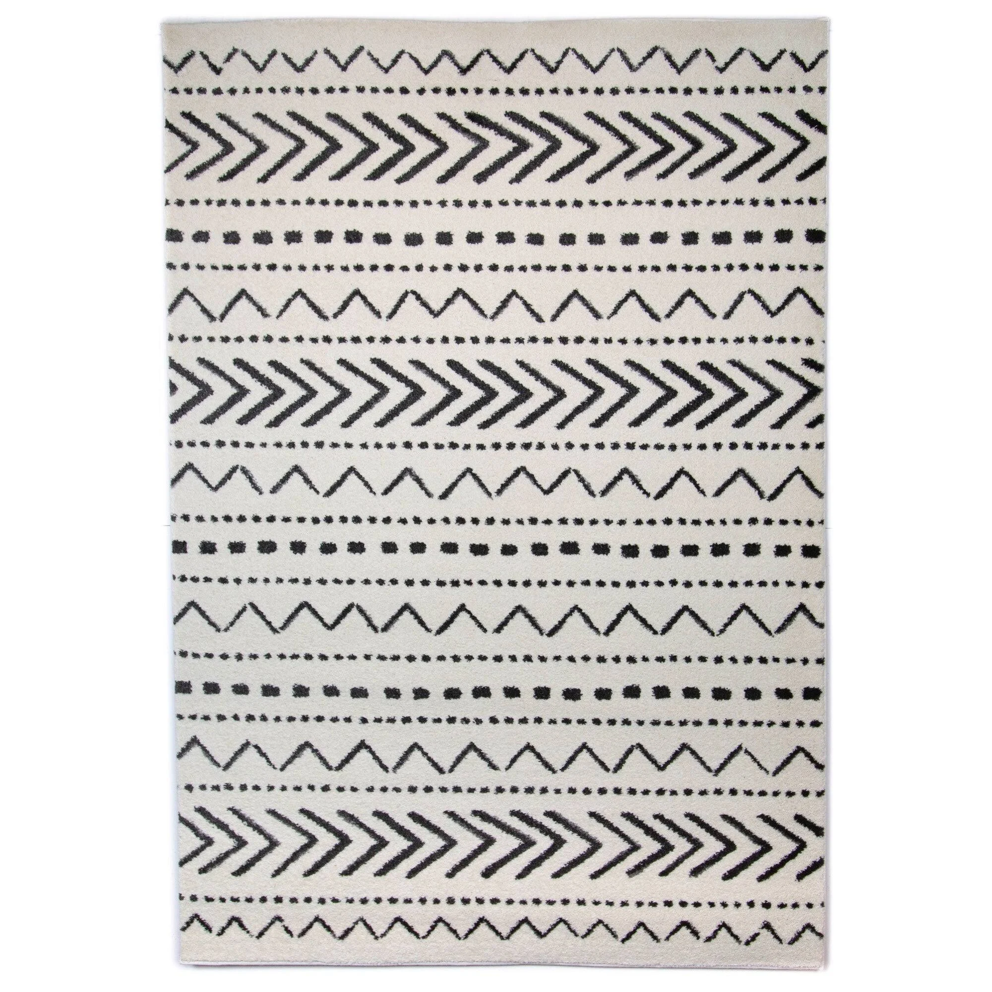 Adebayo Tribal Indoor Area Rug - 8&8x22 x 12& - Cream