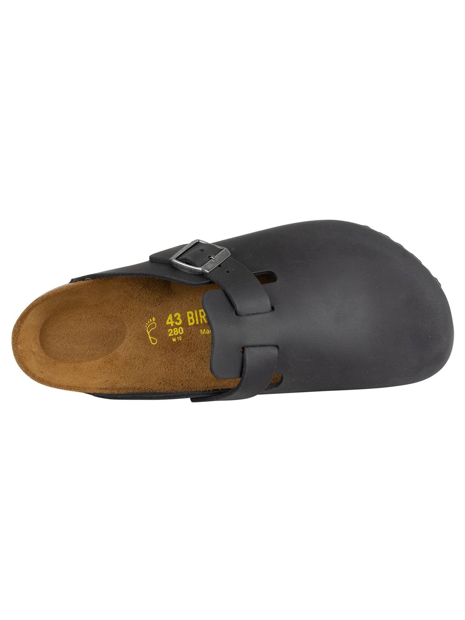 Birkenstock Boston Black Oiled Leather