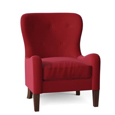 Gilliam 32x22 Wide Tufted Down Cushion Armchair Body Fabric: Bayou Flame