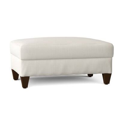 Birch Lane Fairchild 44x22 Rectangle Standard Slipcovered Ottoman Body Fabric: Conversation Pearl