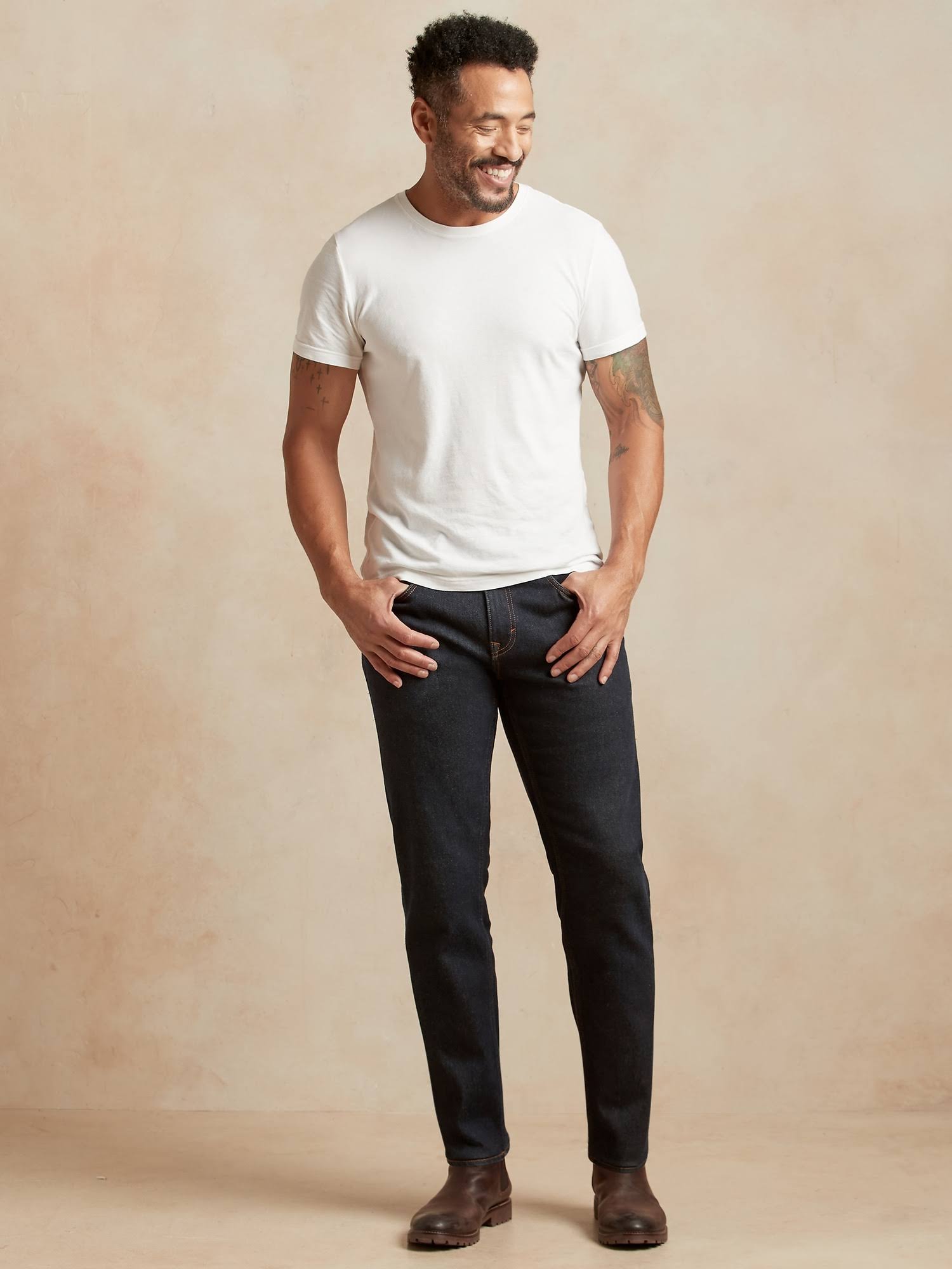 Banana Republic Men's Straight Legacy Jean Rinse Dark Wash Size 28W 28L