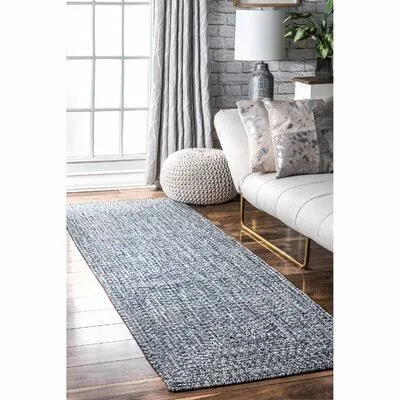 Killebrew Hand Braided Blue Indoor / Outdoor Area Rug Birch Lane Rug Size: Runner 2&6x22 x 12&