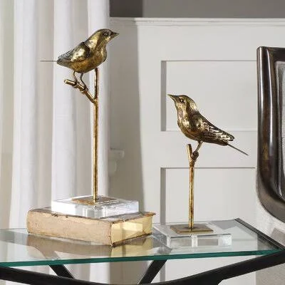 Alcott Hill Eilish Bird 2 Piece Figurine Set