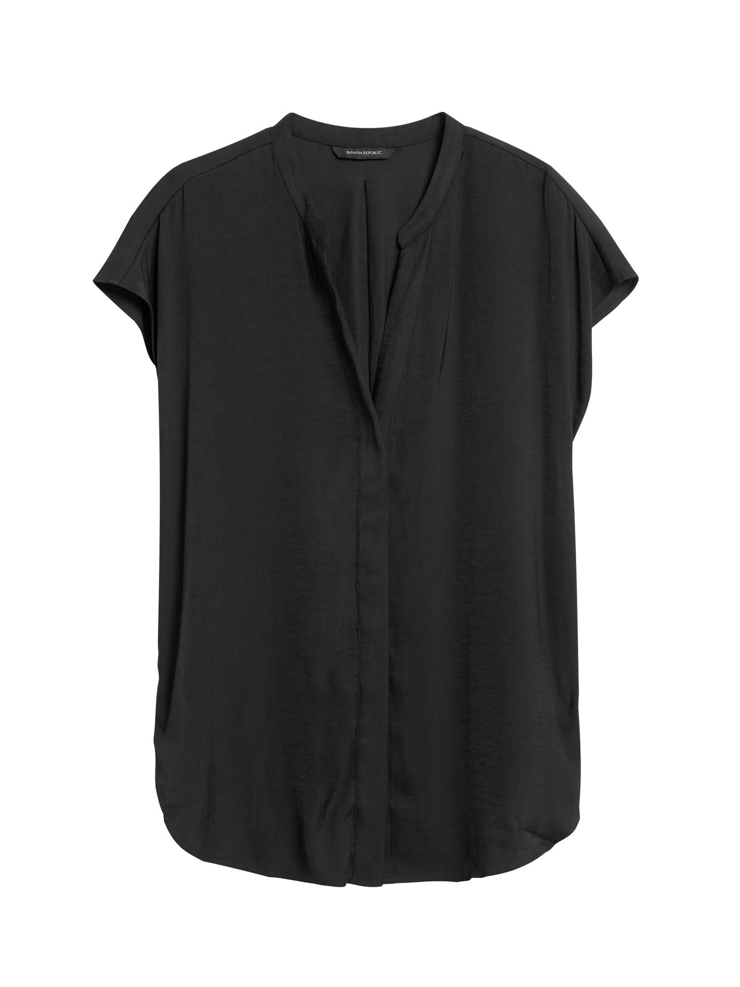 Banana Republic Women's Dolman-Sleeve Shirt Black Size M