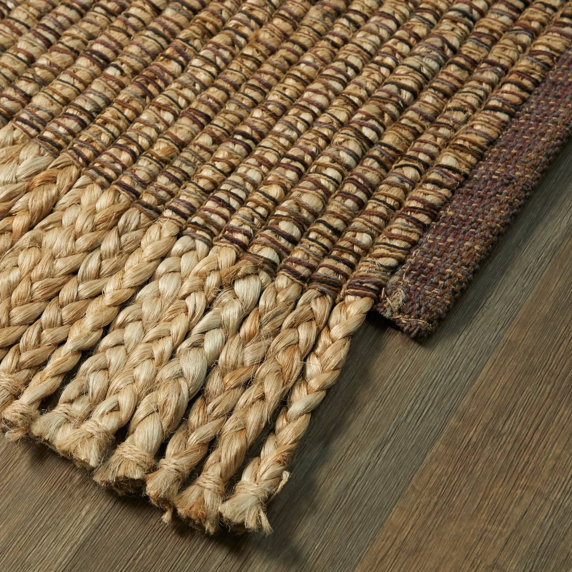 March Jute Sisal Natural Fiber Flatweave Area Rug - 4&7x22 x 7& - Tan