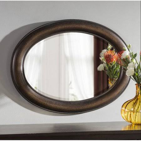 Alcott Hill Traditional Beveled Distressed Accent Mirror